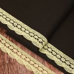 Кружево вязаное (тесьма) 27 мм / 10 метров, хлопок, TBY.1005 цв.F109 желтый, Kruzhevo