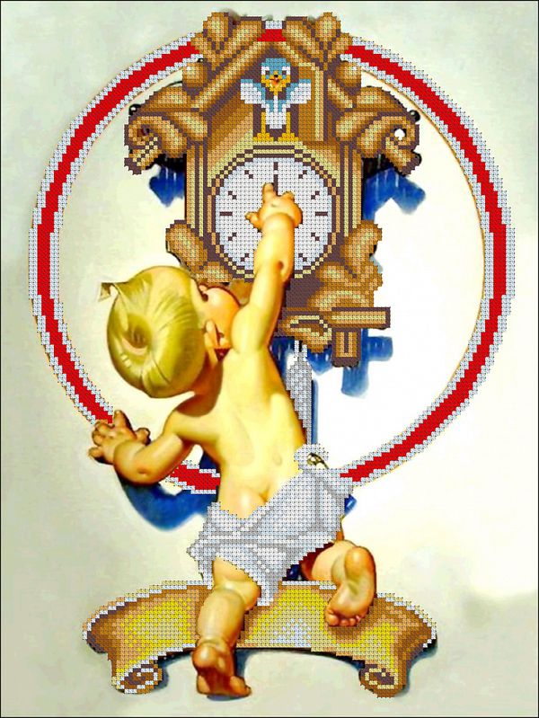 Рисунок на ткани Конек 1482 Быстрее бы обед. 30х40 см