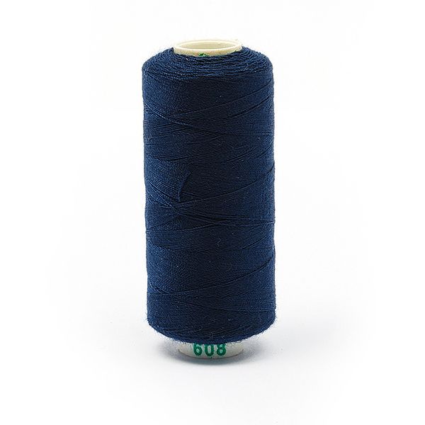 Нитки швейные бытовые Dor Tak 40/2, 366 м / 10 кат., 608 синий