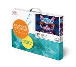 Картина по номерам Фрея PNB/PM-211, Неоновый кот в очках, 40х30 см