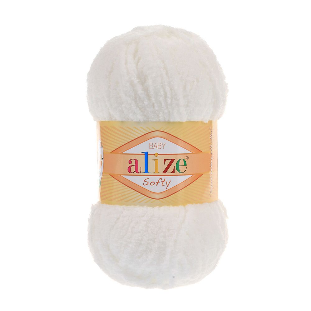 Пряжа Alize (Ализе) Softy / уп.5 мот. по 50 г, 115м, 450 жемчужный A