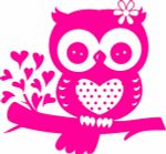 Термоаппликация Термотрансфер M №04, 1 шт, M-417 Сова 8х8.5 см, Gamma