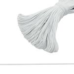 Резинка шляпная (шнур эластичный) ⌀1.5 мм / 50 метров, белый