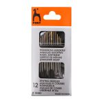 Иглы ручные домашний набор, ассорти, 12 шт, Pony