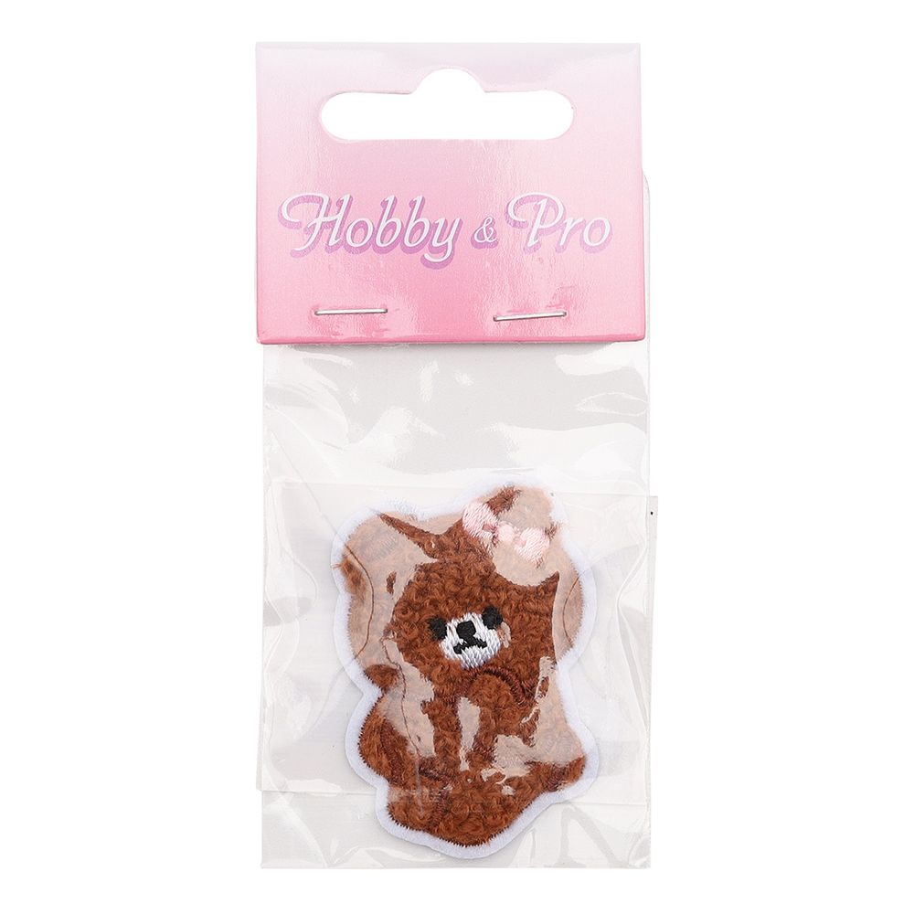 Термоаппликация Застенчивый Мишка, 4.9х3.7cm, Hobby&Pro