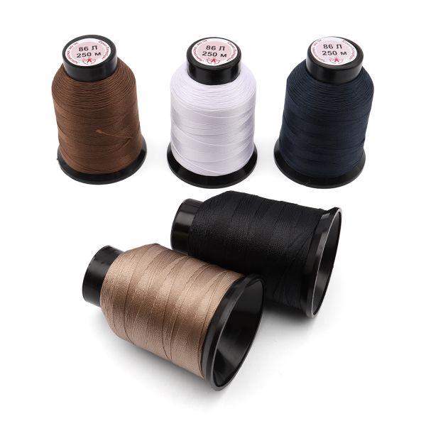 Швейные нитки (набор) 86Л, 250м, ассорти, 5 шт (1 ассорти), Красная нить