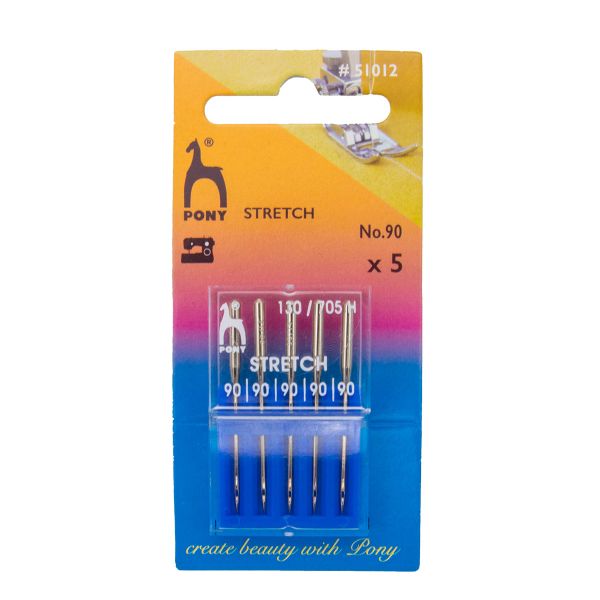Иглы для швейных машин для стрейча 130/705 H-S, №90, 5 игл, Pony