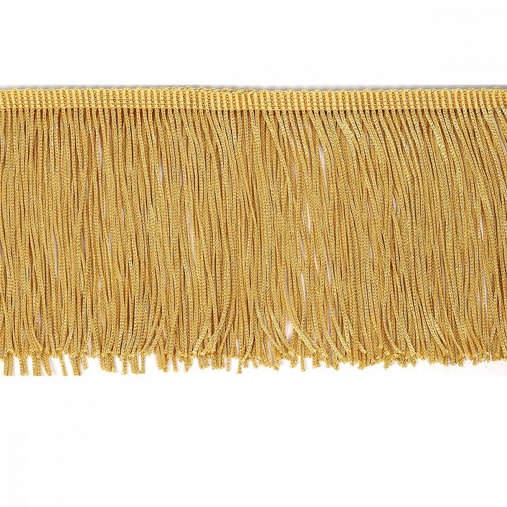 Бахрома отделочная широкая 150.0 мм / 4.5 метра, цв.золото