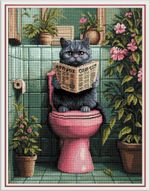 Набор для вышивания нитками Panna J-7546, Не беспокоить, 22х30 см