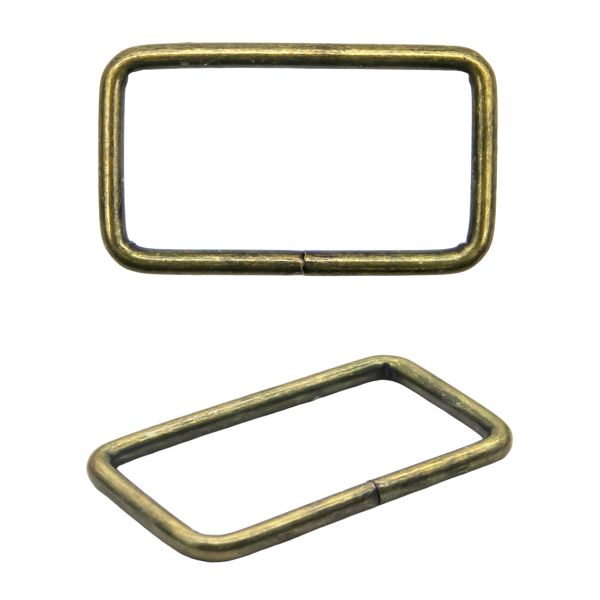 Рамка прямоугольная металл 40х3 мм (латунь), 100 шт