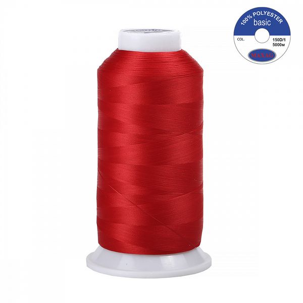 Нитки швейные текстурированные Max, 150D/1, 5000 м, 90г, 151 красный