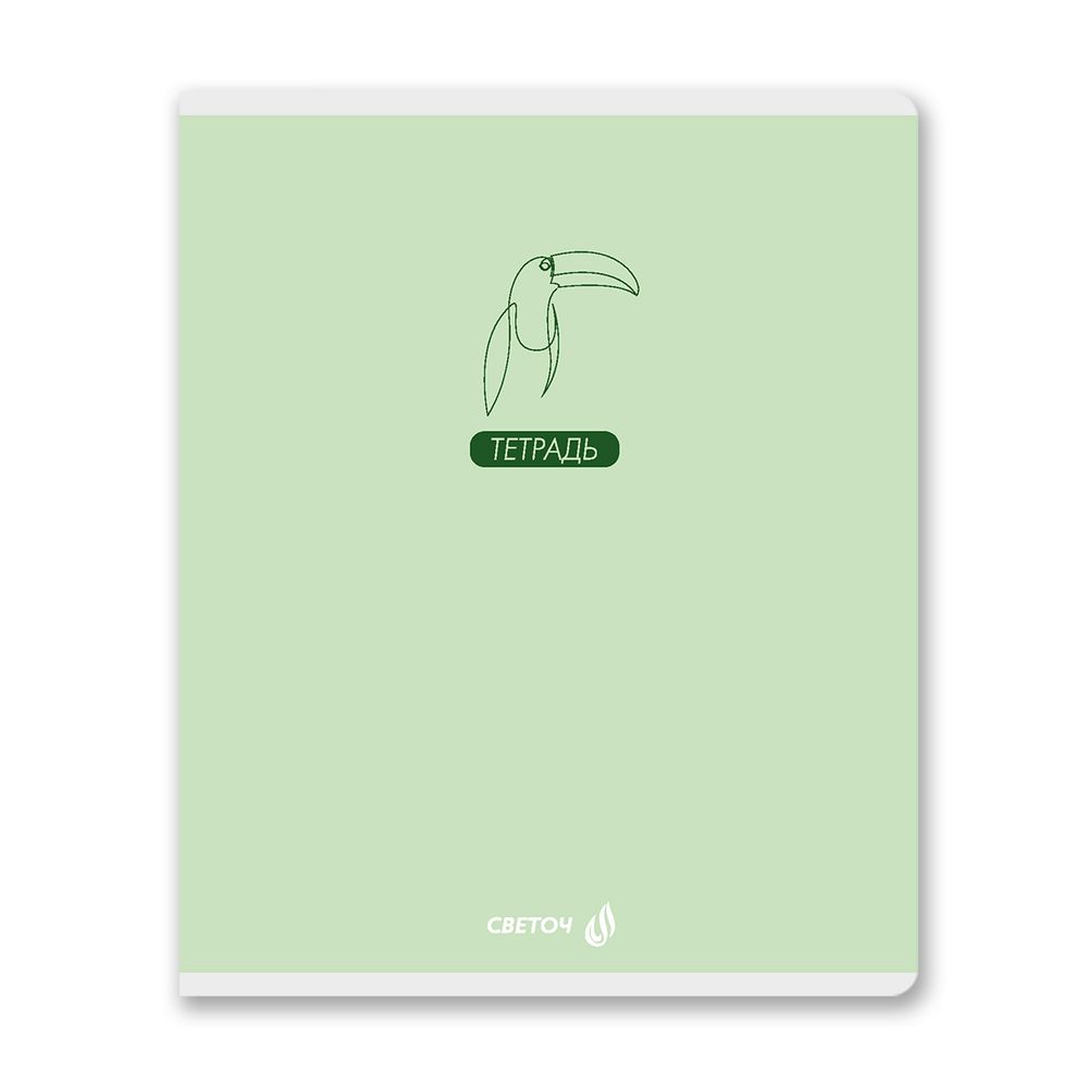 Тетрадь ученическая общая, выборочный лак, A5 96 л. на скобе 65 г/м², белизна 100% 5 шт клетка, 01533 Для творческих заметок, Светоч Т80