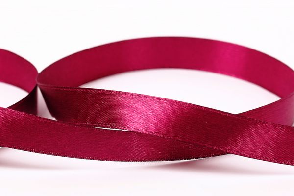 Лента атласная 1-сторонняя 12.0 мм / 33±2 метра, 078 т-бордовый, Gamma