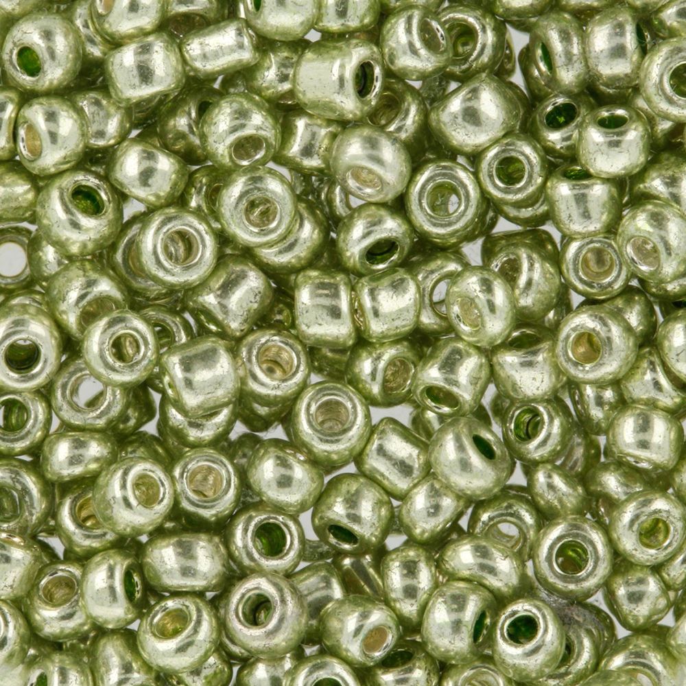 Бисер Zlatka 8/0 (2.9 мм), 100 г (10х10 г), №0565 зеленый, GR