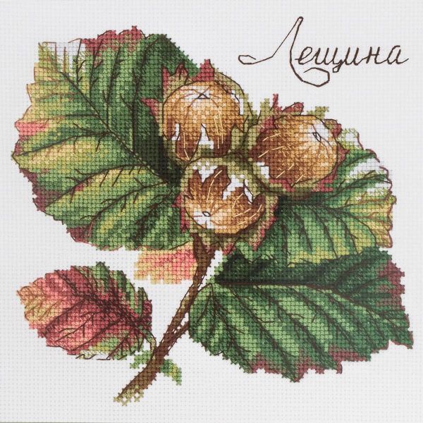 Набор для вышивания Дары природы. Лещина 13х13 см, МП Студия, НВ-912