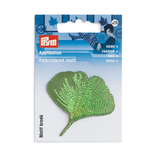 Термоаппликация Лист Гинкго зеленый 1штPrym