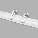 Лента (тесьма) шторная: сборка параллельная 25 мм / 100 метров, 613114