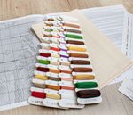 Набор для вышивания нитками LetiStitch, Отдых Санты у камина, 38,5х40 см