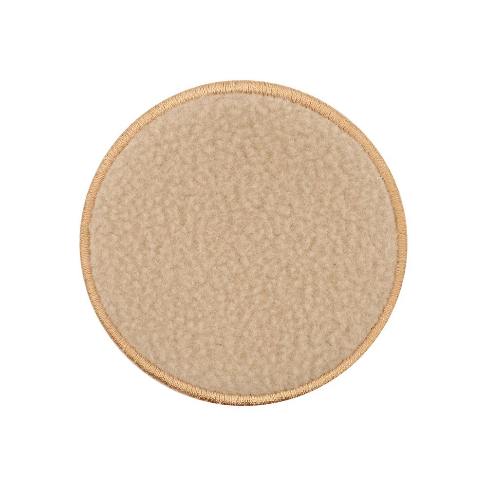 Термоаппликация Круг, 73х73мм (10 шт) (бежевый), 011