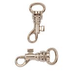 Карабин металл 07 мм (28х11 мм), никель, 40 шт