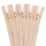 Молния трактор Arta Т6 (6 мм) 2 зам., разъем., 75 см, цв. 105 св.бежевый, уп.5 шт