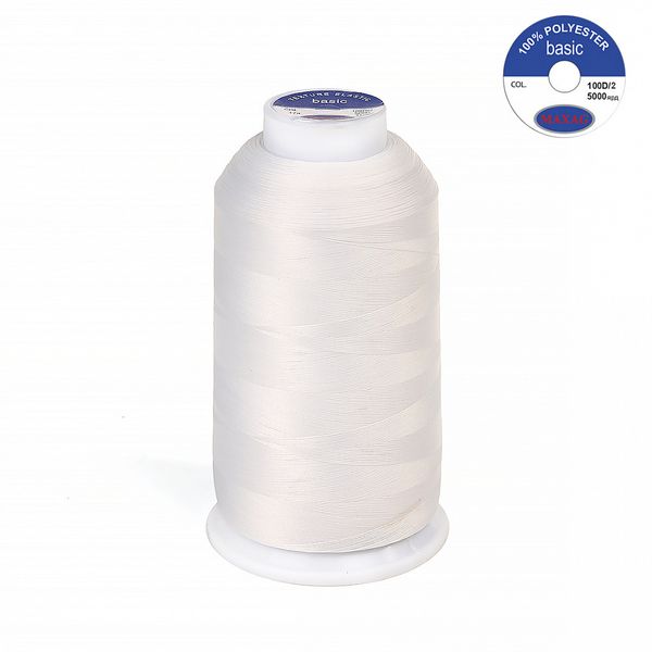 Нитки эластичные текстурированные Max 100D/2, 5000 м, 606 экрю, 1 катушка