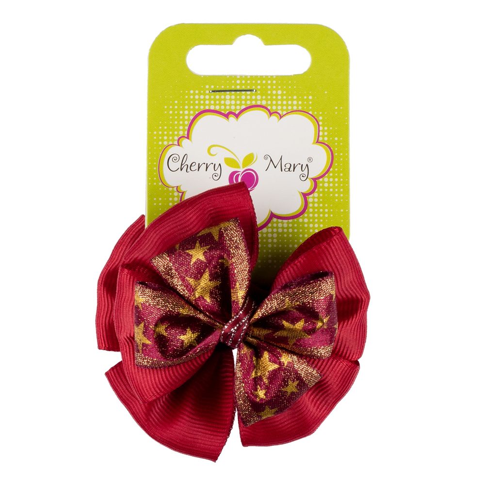 Набор резинок для волос, 10 шт, №02 т.красный (звёздочки), Cherry Mary DR07047