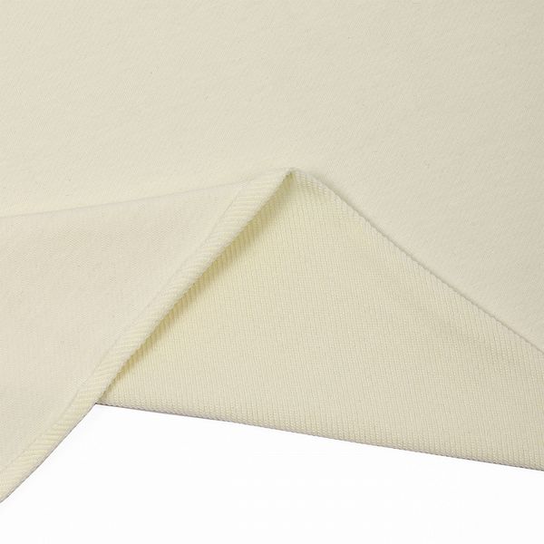 Футер 2-нитка петля поликоттон стрейч 220 г/м², 160 см / 3 метра, ФУТ2Х.TBY.ХЛ-ПЭ.S801.3, цв.S801 молочный