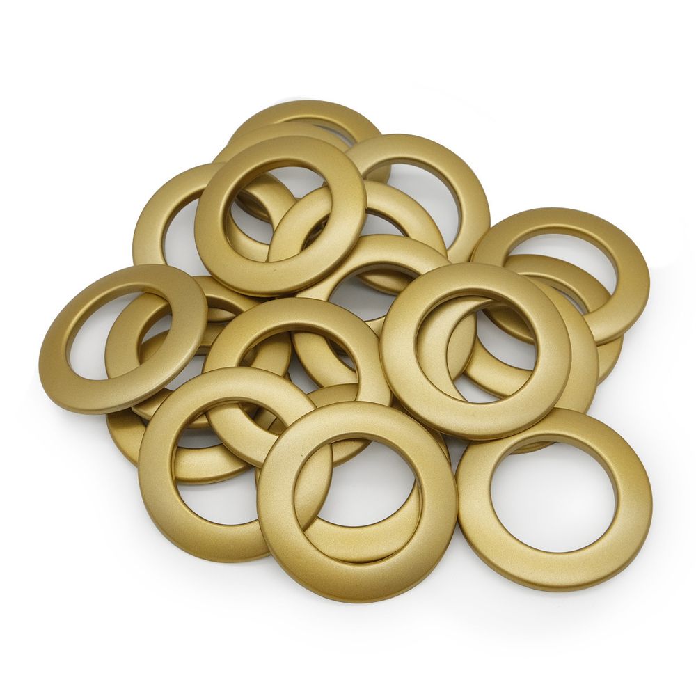 Люверсы шторные ⌀35 мм, цвет № 4 золото, 10 шт