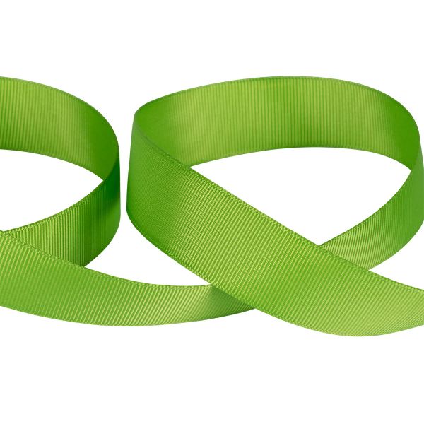 Лента репсовая (в рубчик) 25.0 мм / 45.5 метра, 080 т.салатовый, Gamma GR-25