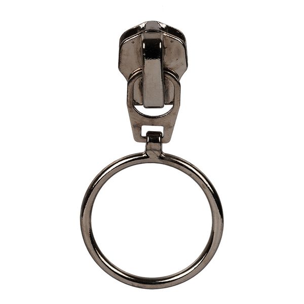 Слайдер (замок) для молнии металл Т8 (8 мм), автомат, 10 шт, черн.никель, Gamma ZAM 8M05