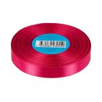 Лента атласная 1-сторонняя 12.0 мм / 33±2 метра, №523L(18-2042) красный, в термоплёнке, Gamma