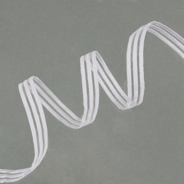 Резинка бельевая (ажурная) 12.0 мм / 25 метров, белый-3, Blitz DT-13