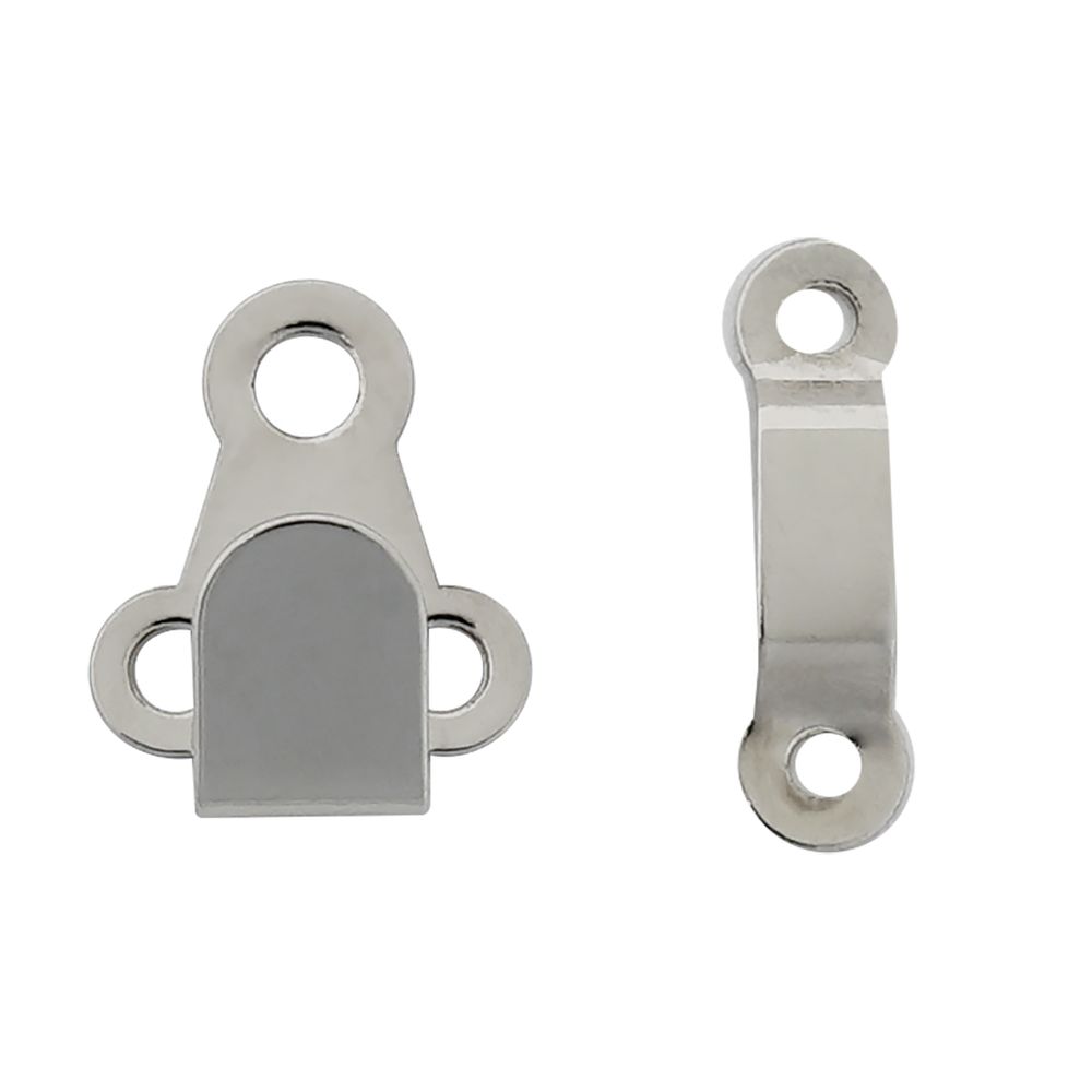 Крючки пришивные 15х11 мм, nickel, 10 шт