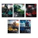 Тетрадь ученическая общая, выборочный лак, A5+ 48 л. на скобе, белизна 100%, 10 шт, клетка, 000325 Скорость, Светоч 48ТСК5_4_3_1