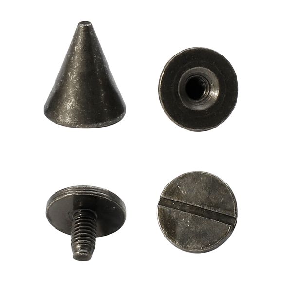 Винт кобурный металл ⌀9.5 мм, h=11 мм, чер.никель мет конус, 50 шт