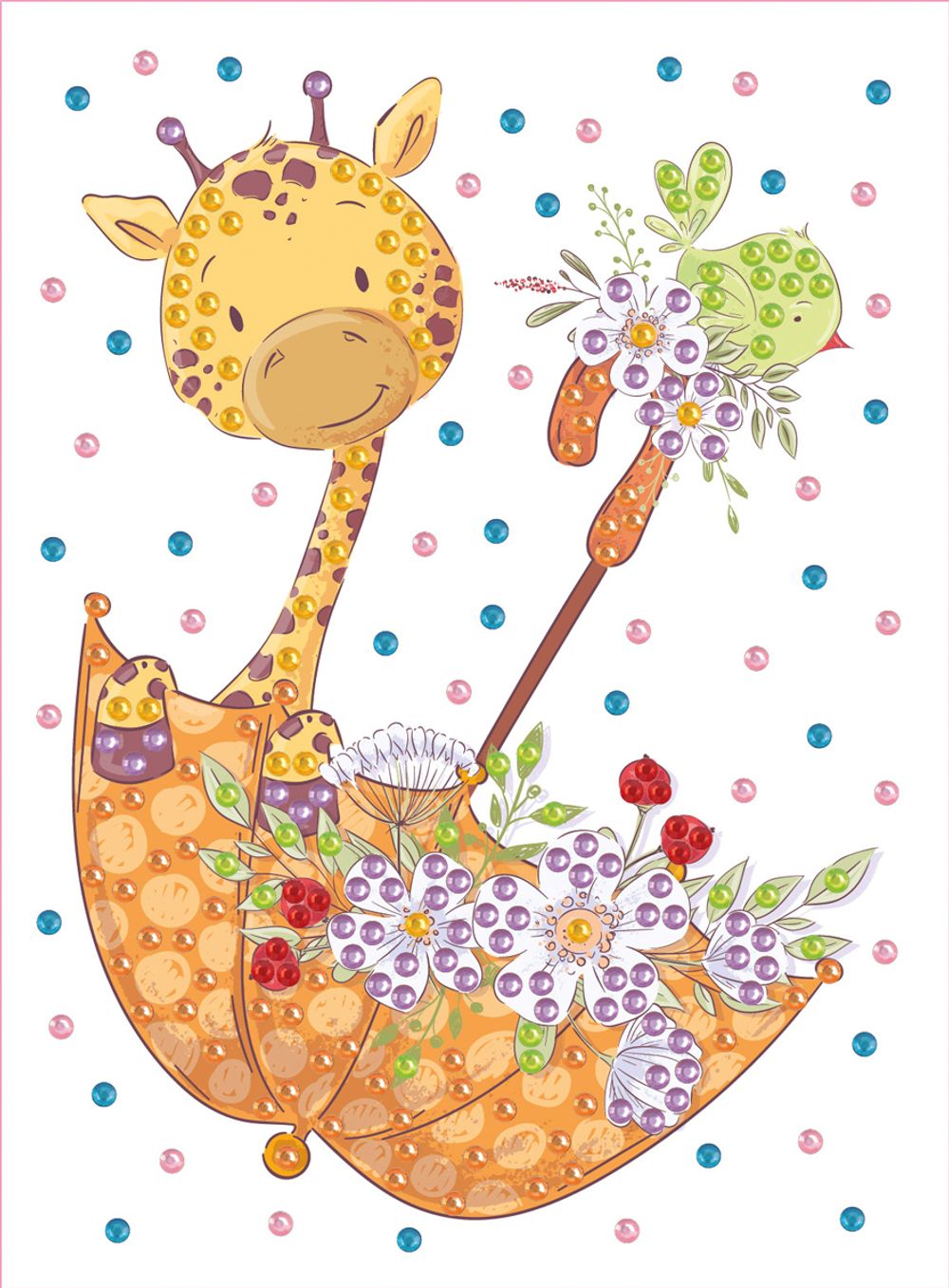 Мозаика 19.5х26.5 см, №26 Симпатичный жирафик, Hobbius MDS-05