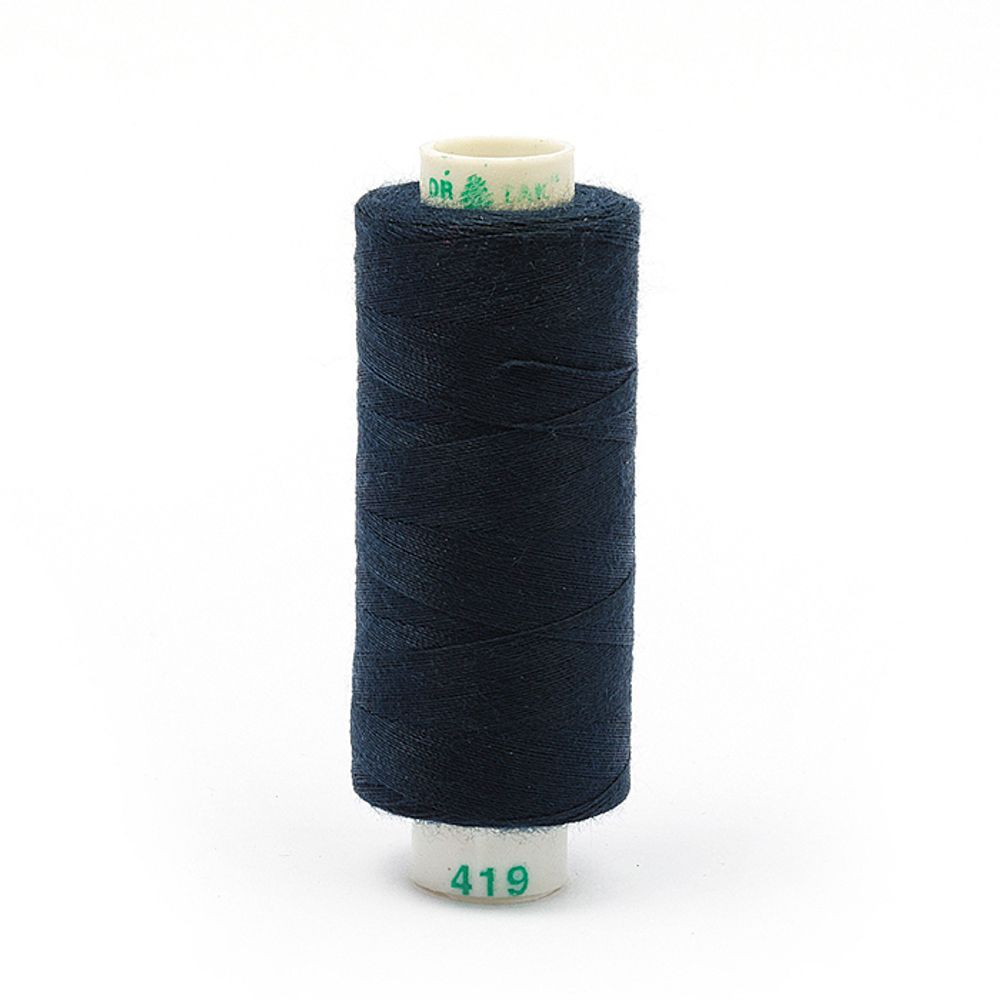 Нитки швейные бытовые Dor Tak 40/2, 366 м / 10 кат., 419 синий