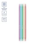 Спицы чулочные металл ⌀4.0 мм, 15 см, цветные, Gamma CKN5