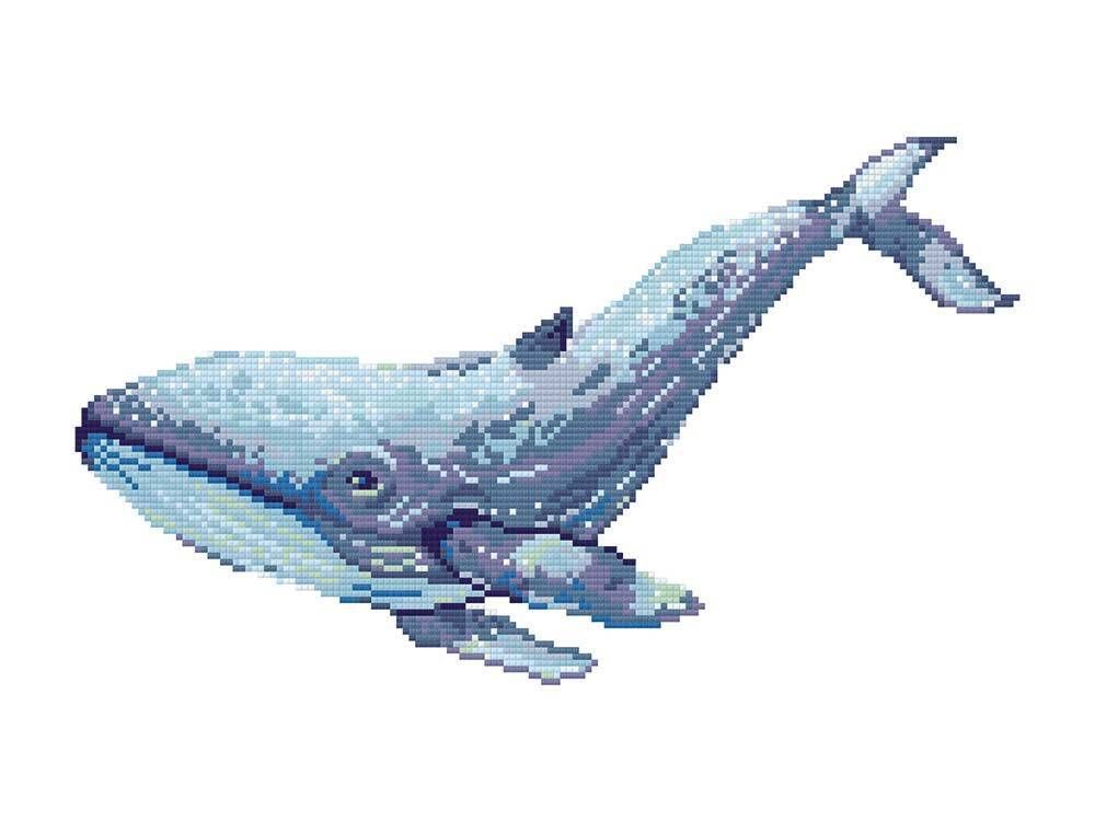 Алмазная (кристальная) мозаика Фрея, Кит, 30х40 см