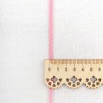 Шнур отделочный сороконожка ⌀5.0 мм / 30 метров, розовый, С873