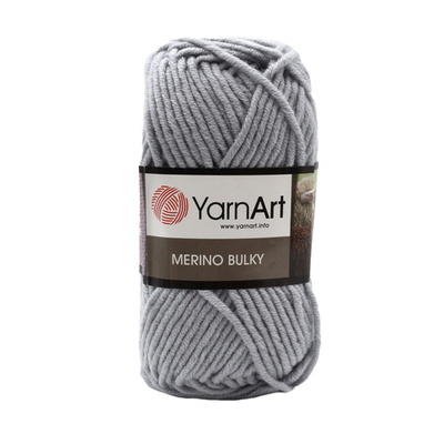 Пряжа YarnArt (ЯрнАрт) Merino Bulky / уп.5 мот. по 100 г, 100м, 3072 серо-голубой