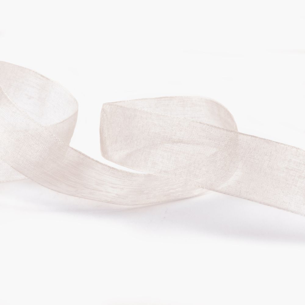 Лента капроновая (органза) 20.0 мм / 22.8±1 метра, 003 бл. кремовый, Blitz OR-20