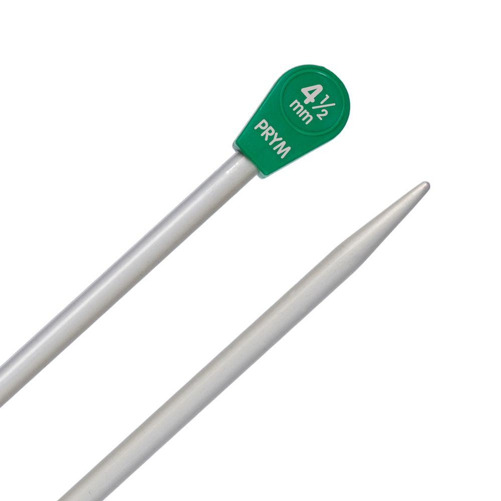 Спицы прямые ⌀4.5 мм, 35 см, 2 шт, с наконечниками, Prym 191466