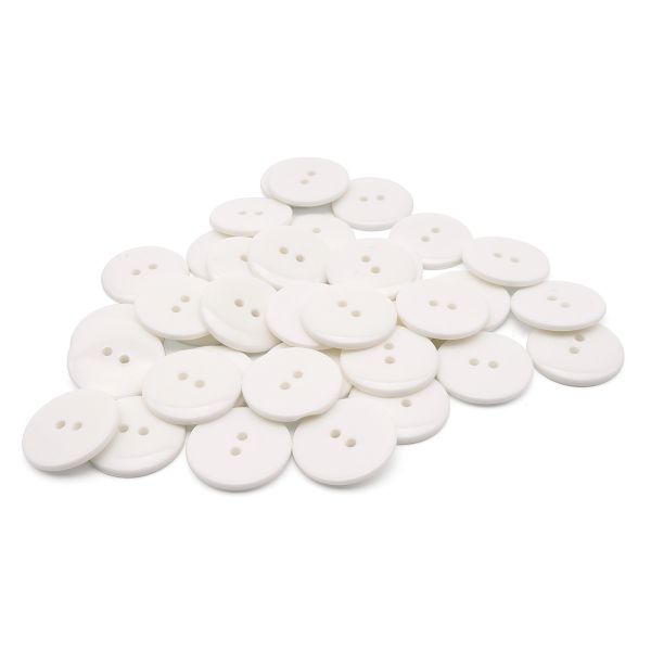 Пуговицы 2 прокола 36L, 23мм, (s.white (белый глянец)), CB-K-15, 36 шт