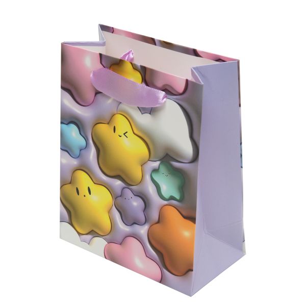 Пакет подарочный 210 г/м², 12х14х6 см, 12 шт, 01, Stilerra ACYXS