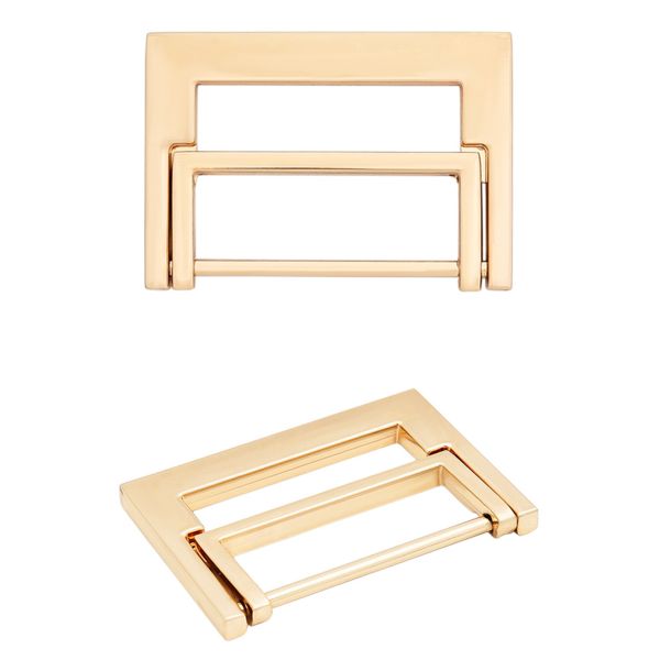 Пряжка прямоугольная 30 мм, металл (Gold Золото), МТ_1871, 6 шт