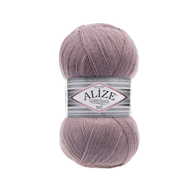Пряжа Alize (Ализе) Superlana TIG / уп.5 мот. по 100 г, 570м, 142 темно-розовый A