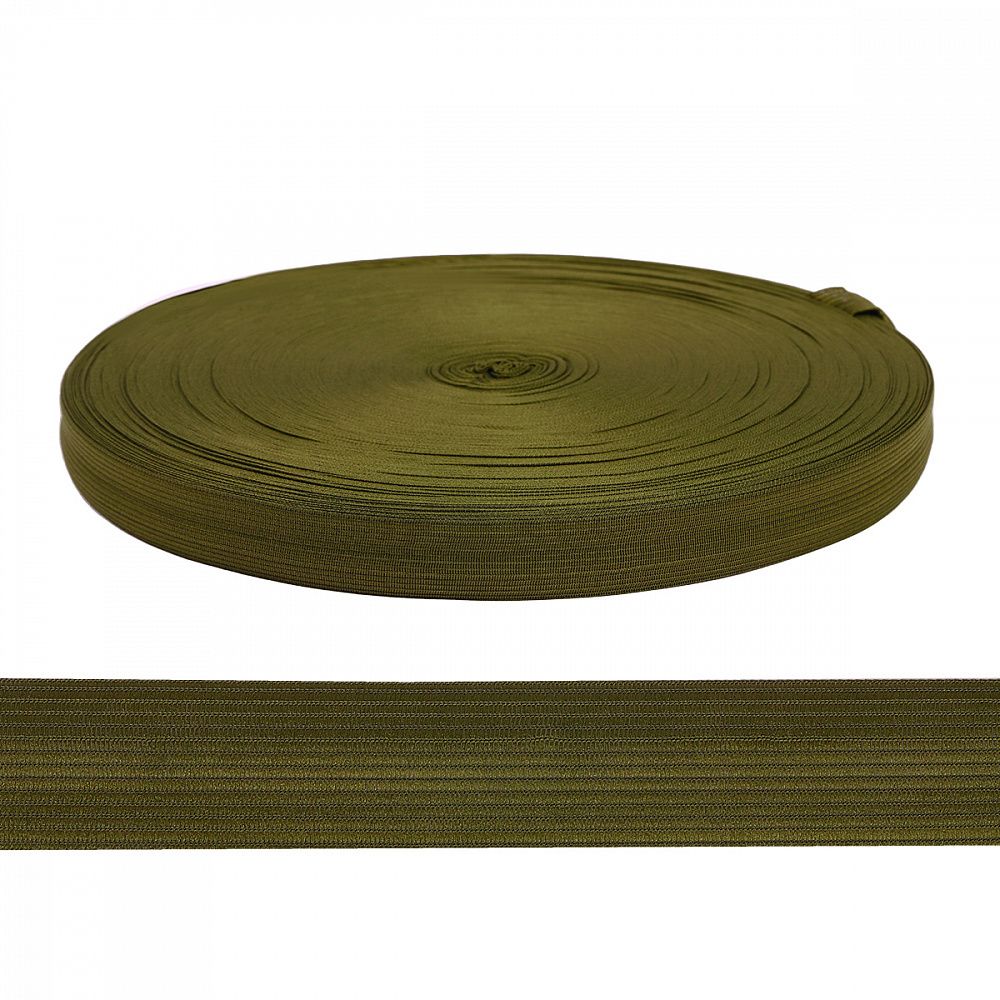 Тесьма (лента) окантовочная 22 мм / 100 метров, 4С-516/22с24 цв.129 оливковый