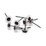 Глаза для кукол и игрушек 7мм на метал. ножке, 8 шт, цв.прозрачный